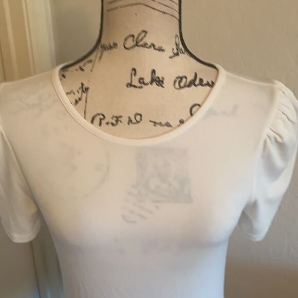 Express Off White Sheer Style Top - Picture 6 of 13